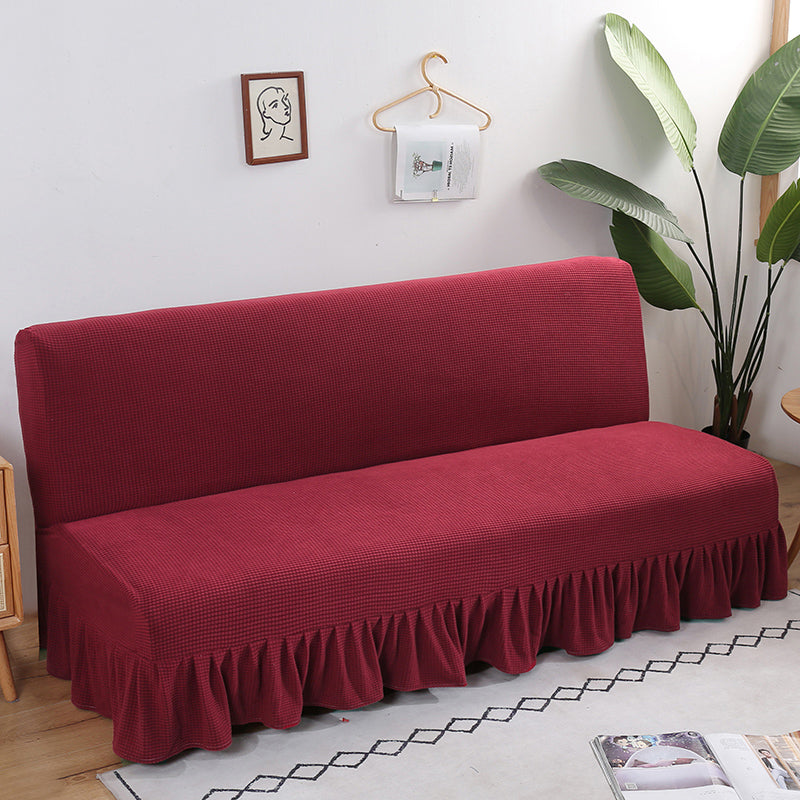 Frill Armless Sofa Bed Cover