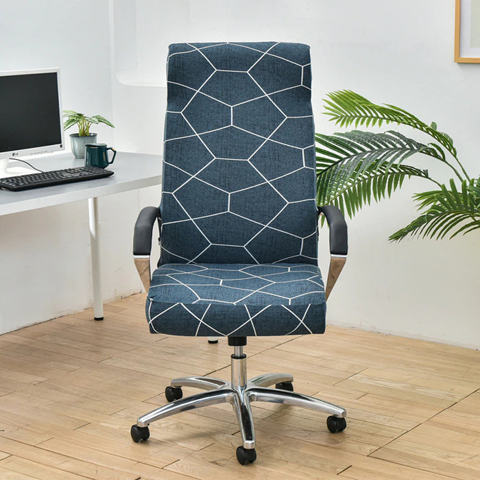 Rotating Stretch Office Chair Seat Slipcover