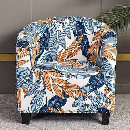 Printed Stretch Club Chair Slipcover Sofa Cover