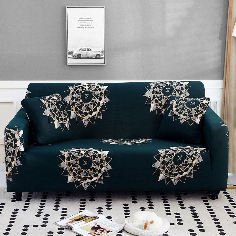 Floral Printed Stretchable Sofa Cover