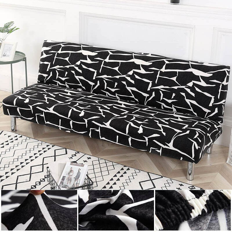 Stretch Folding Sofa Bed Cover Without Armrest
