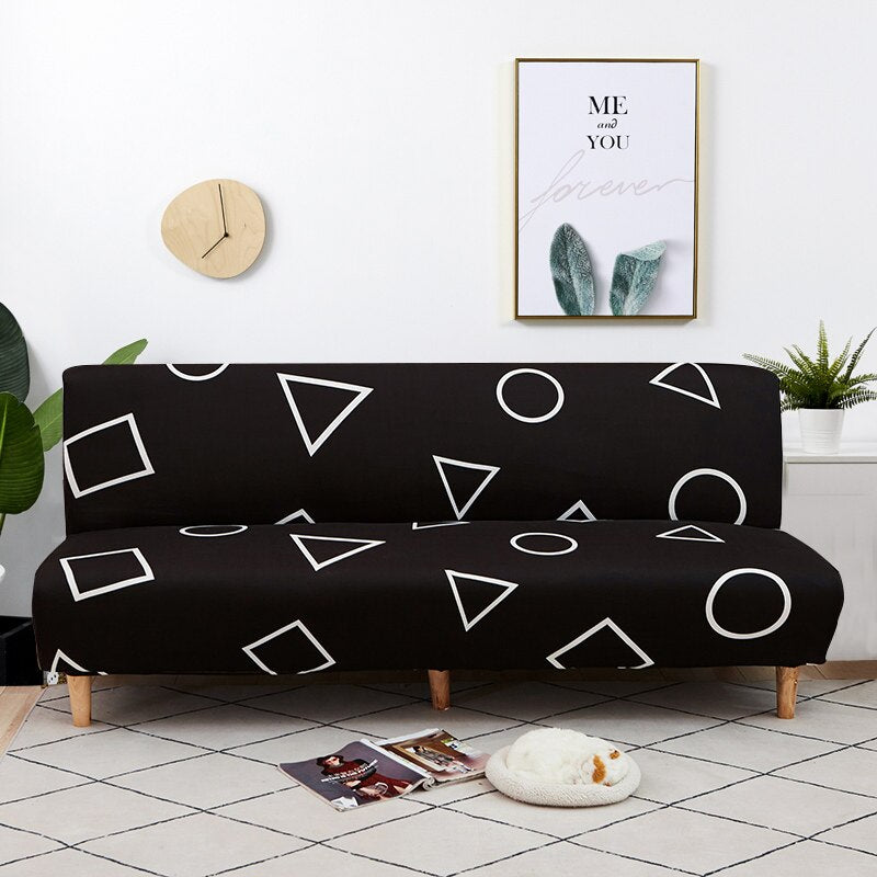 Fold Armless Sofa Bed Cover