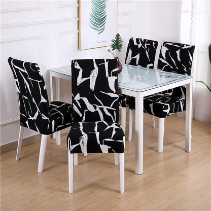 Printed Dining Elastic Chair Cover