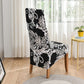 Stretch Floral Dining Chair Covers For Dining Room