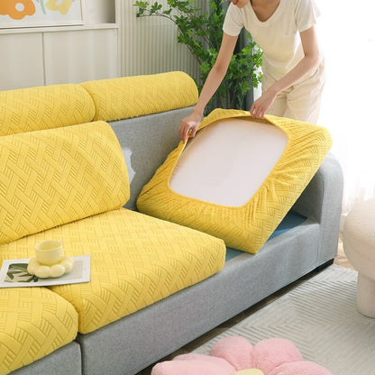 Jacquard Sofa Seat Cushion Cover