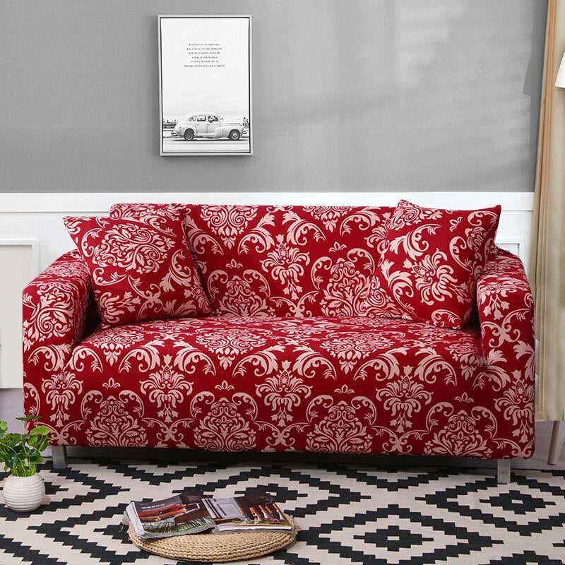 Floral Printed Stretchable Sofa Cover