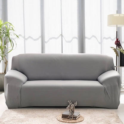 Elastic Plain Solid Sofa Cover