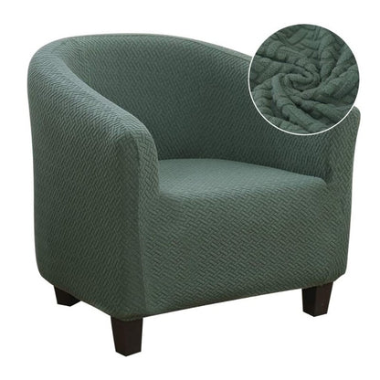 Knitted Jacquard Fabric Chair Slipcover