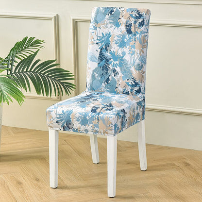 Elastic Printed Dining Chair Cover