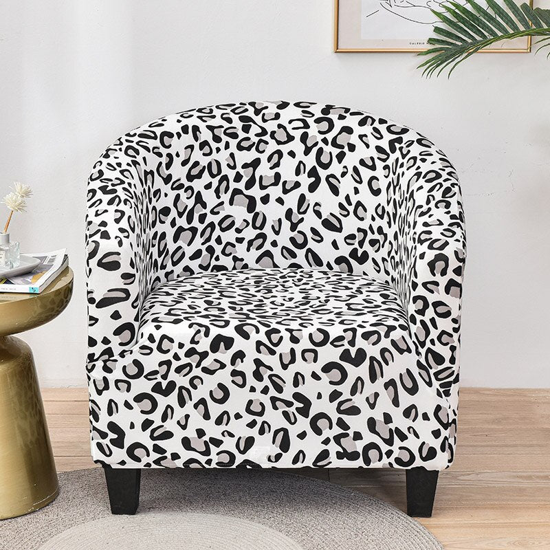 Printed Stretch Club Chair Slipcover Sofa Cover