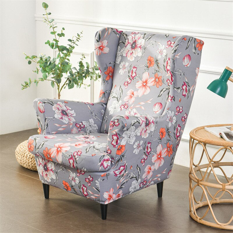 Printed Armchair Elastic Slipcover