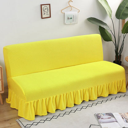 Frill Armless Sofa Bed Cover