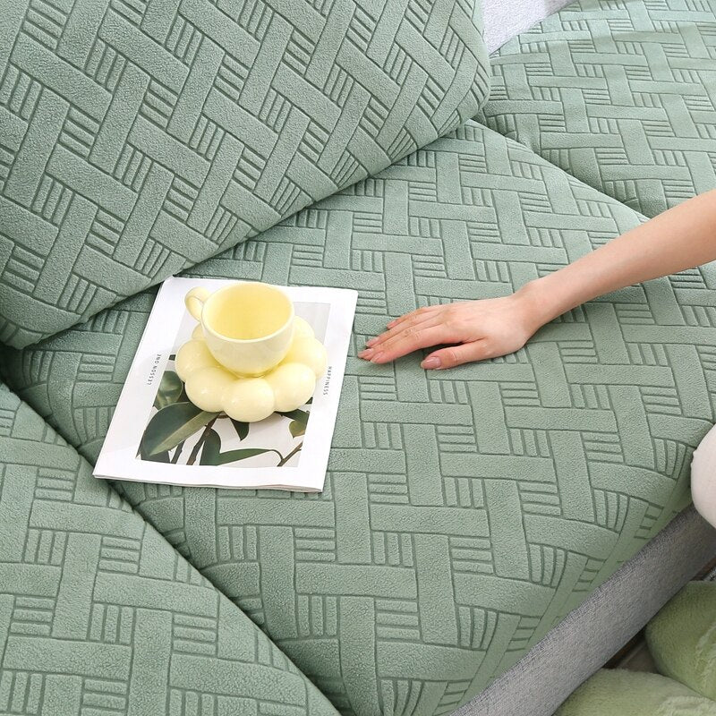 Jacquard Sofa Seat Cushion Cover