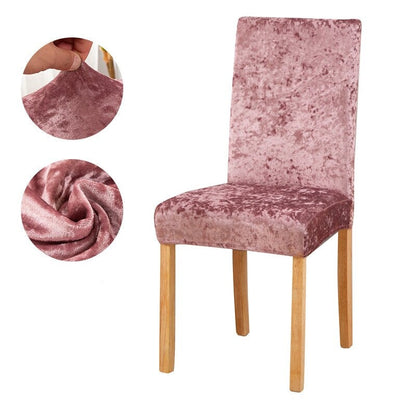 Velvet Shiny Chair Covers