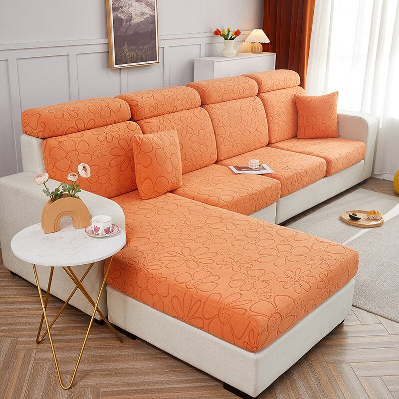 Elastic Sofa Seat Solid Color Covers