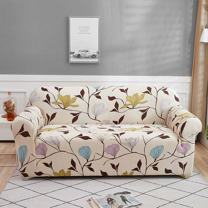 Stretch Elastic Floral Printed Sofa Covers For Living Room