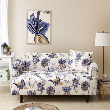 Stretch Elastic Floral Printed Sofa Covers For Living Room