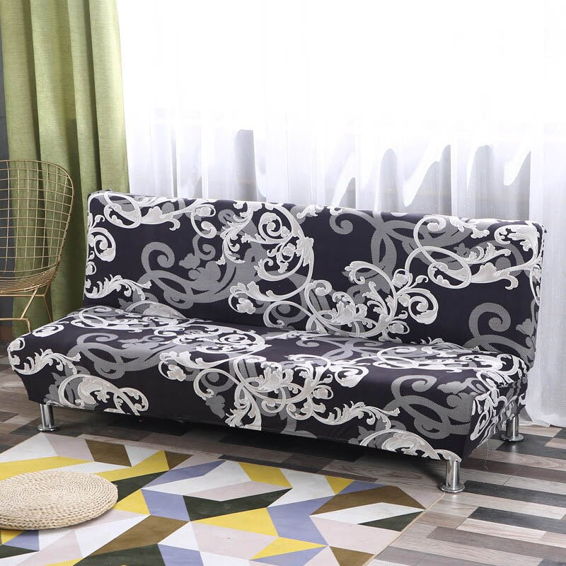 Stretch Folding Sofa Bed Cover Without Armrest