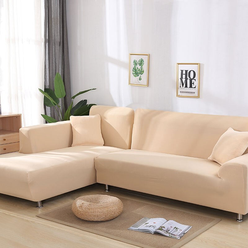 Plain Color Elastic Sofa Cover