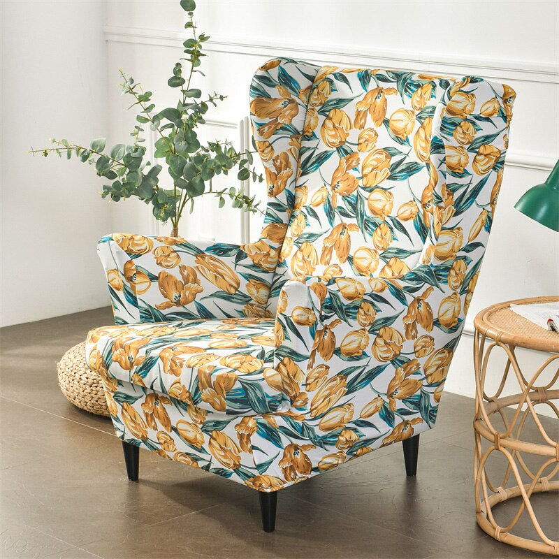 Printed Armchair Elastic Slipcover