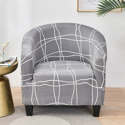 Printed Stretch Club Chair Slipcover Sofa Cover