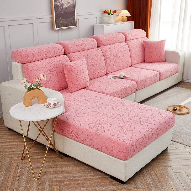 Elastic Sofa Seat Solid Color Covers