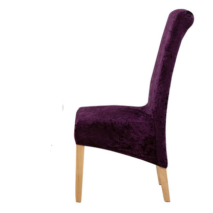 Velvet Shiny Fabric Elastic Chair Covers