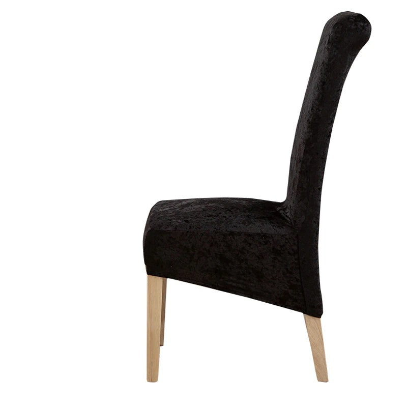 Velvet Shiny Fabric Elastic Chair Covers