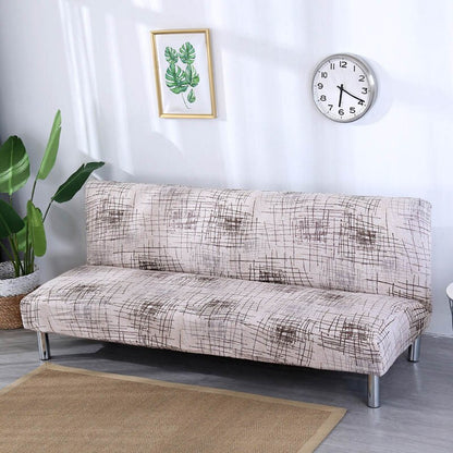 Stretch Folding Sofa Bed Cover Without Armrest