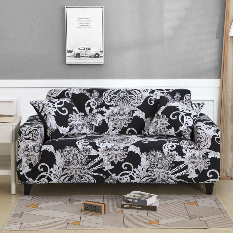 Floral Printed Stretchable Sofa Cover