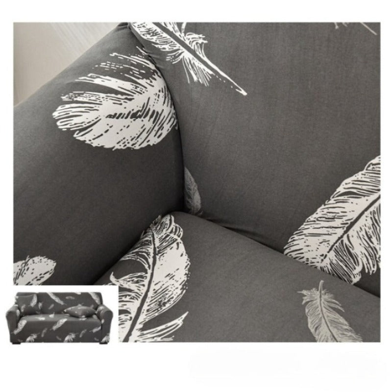 Cross Pattern Corner Sofa Cover For Living Room