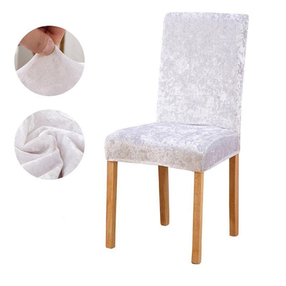 Velvet Shiny Chair Covers