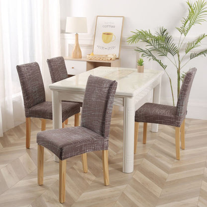 Printed Dining Elastic Chair Cover