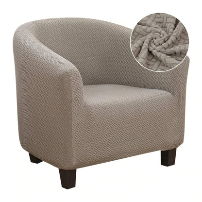 Knitted Jacquard Fabric Chair Slipcover