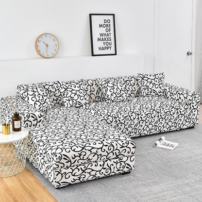 Elastic Plaid Sofa Corner Covers For Living Room