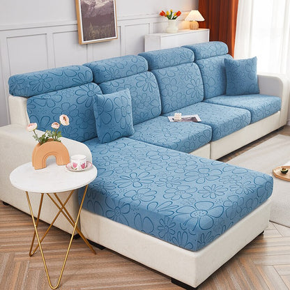 Elastic Sofa Seat Solid Color Covers