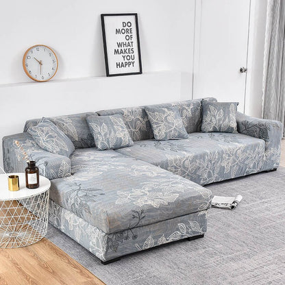 Square Printed L-shape Sofa Covers