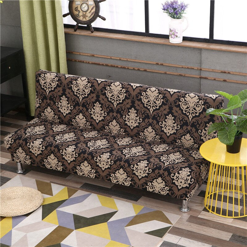 Stretch Folding Sofa Bed Cover Without Armrest