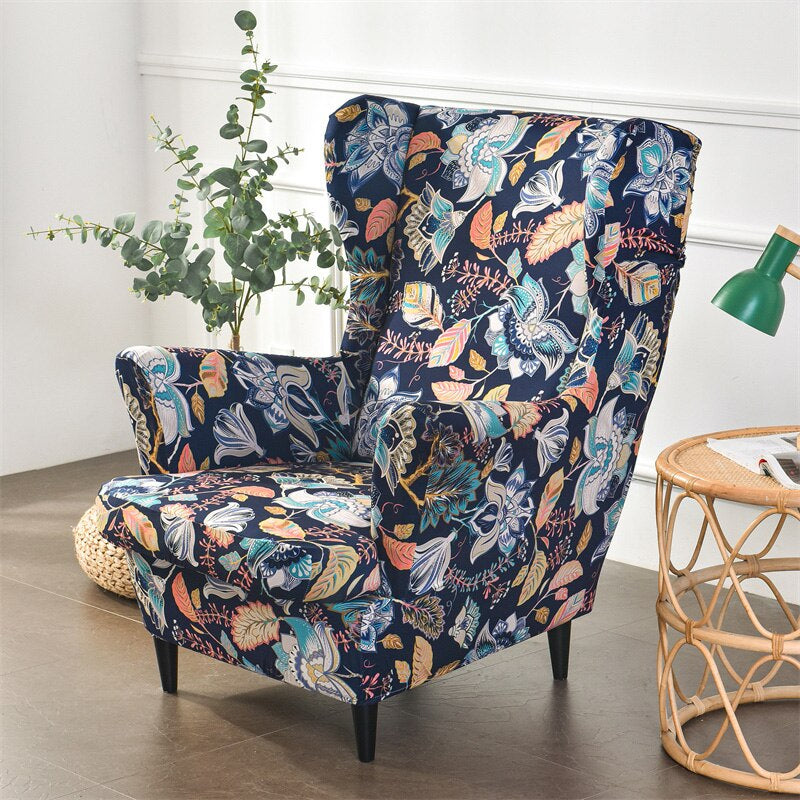 Printed Armchair Elastic Slipcover