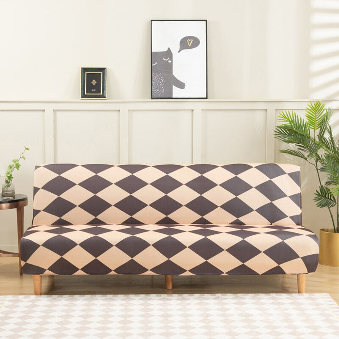 Big Elastic Armless Sofa Bed Cover
