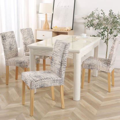 Printed Dining Elastic Chair Cover