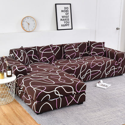 Elastic Plaid Sofa Corner Covers For Living Room