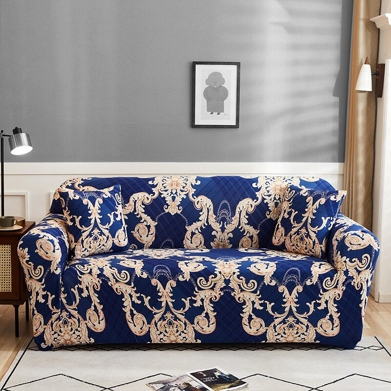 Floral Printed Stretchable Sofa Cover