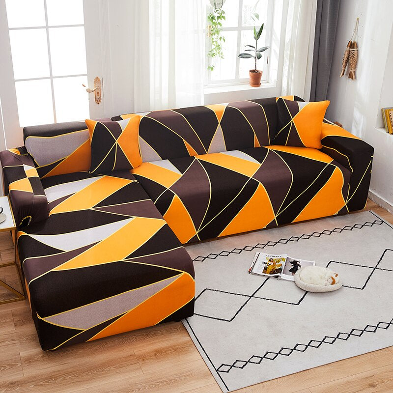 Geometry Elastic Stretch Sofa Covers