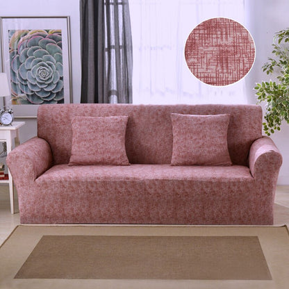 Cross Pattern Stretch L Shape Sofa Cover