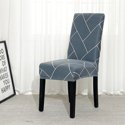 Printed Geometry Slipcover For Chair