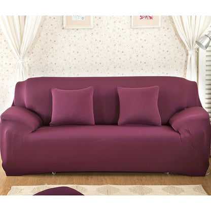 Elastic Plain Solid Sofa Cover