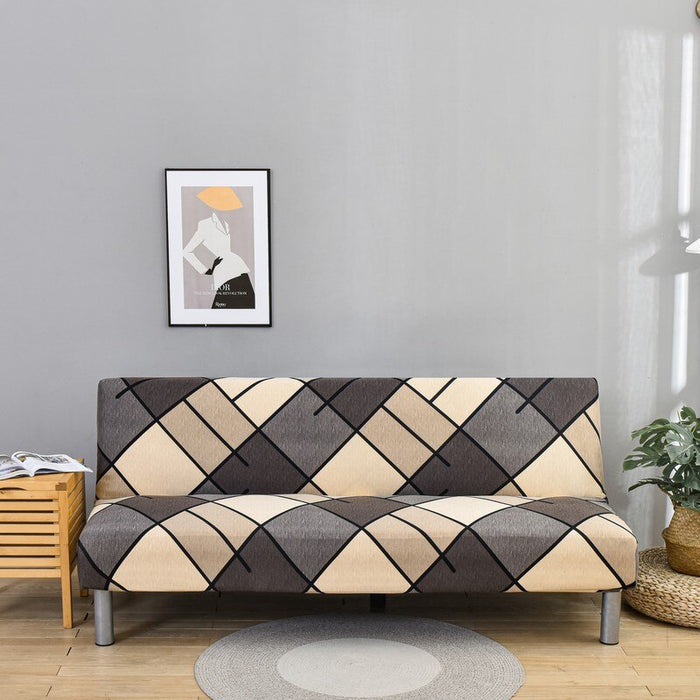 Arm less Slipcover Stretch Folding Sofa