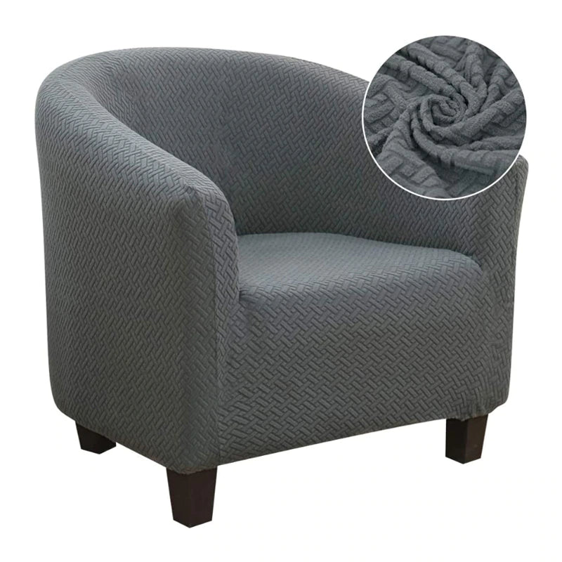 Knitted Jacquard Fabric Chair Slipcover