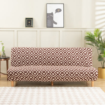 Big Elastic Armless Sofa Bed Cover